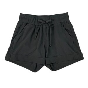 Zella Black Cuffed Shorts Women’s Small 2 Pockets Drawstring Missing Activewear